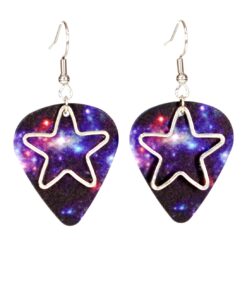 Galaxy Guitar Pick Earrings
