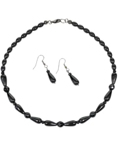 Hematite Necklace & Earrings