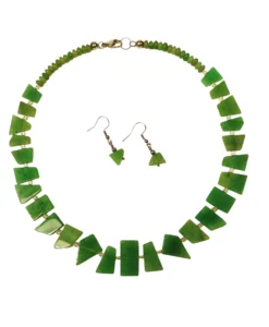 Green Aventurine Necklace & Earrings