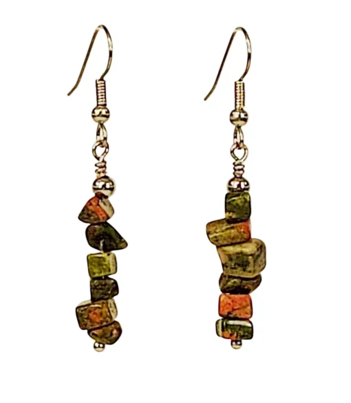 Unakite Necklace & Earrings - Image 5