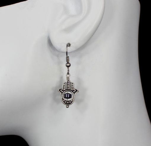 Hamsa Hand Earrings - Image 2