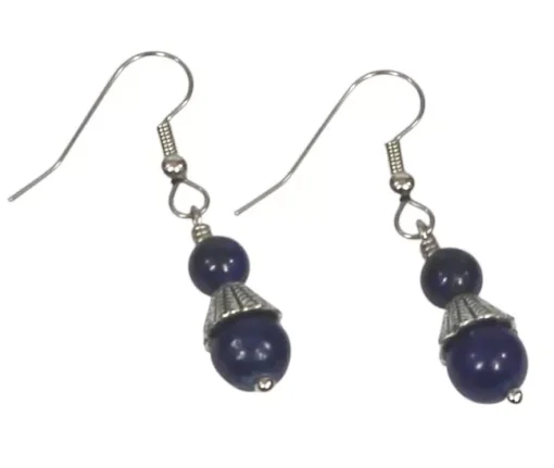 Lapis Necklace & Earrings - Image 5