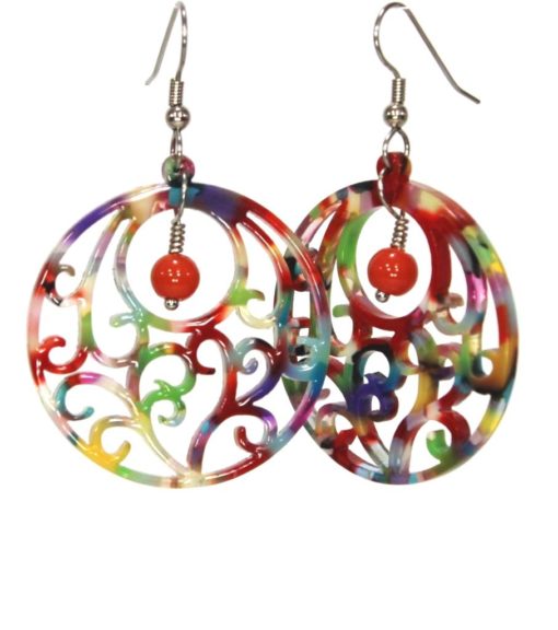Rainbow Filigree Earrings