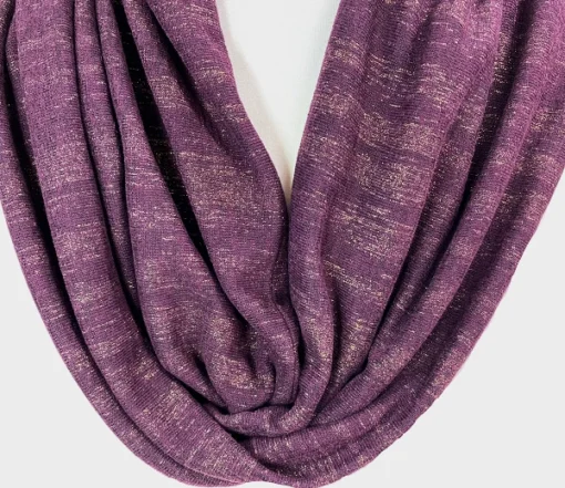 Purple Gold Dust Infinity Scarf - Image 3