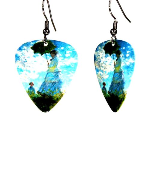 Monet Guitar Pick Earrings